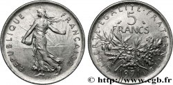 5 francs Semeuse, nickel 1971 Paris F.341/3