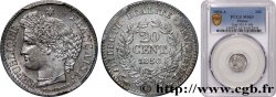 20 centimes Cérès, IIe République 1850 Paris F.146/2 MS63 PCGS