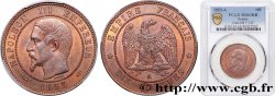 Dix centimes Napoléon III, tête nue 1853 Paris F.133/2