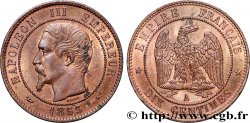 Dix centimes Napoléon III, tête nue 1853 Paris F.133/2
