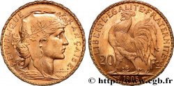 20 francs or Coq, Dieu protège la France 1905 Paris F.534/10
