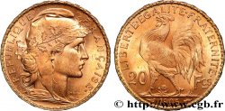 20 francs or Coq, Dieu protège la France 1905 Paris F.534/10