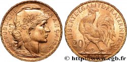 20 francs or Coq, Dieu protège la France 1905 Paris F.534/10