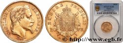 20 francs or Napoléon III, tête laurée 1864 Paris F.532/8