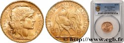 20 francs or Coq, Dieu protège la France 1905 Paris F.534/10