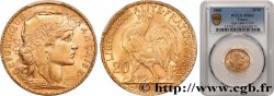 20 francs or Coq, Dieu protège la France 1906 Paris F.534/11