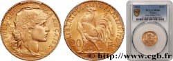 20 francs or Coq, Liberté Égalité Fraternité 1913 Paris F.535/7