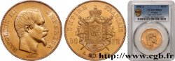 50 francs or Napoléon III, tête nue 1856 Paris F.547/3