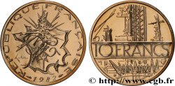 Piéfort Cu-Ni-Al de 10 francs Mathieu 1982 Pessac GEM.186 P1