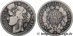 50 centimes Cérès, IIe République 1849 Paris F.184/1