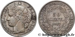 50 centimes Cérès, Troisième République 1887 Paris F.189/12
