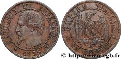 Un centime Napoléon III, tête nue 1855 Lille F.102/24