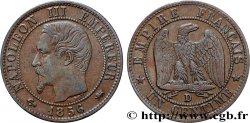 Un centime Napoléon III, tête nue 1856 Lyon F.102/29