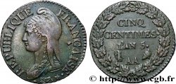 Cinq centimes Dupré, grand module 1797 Metz F.115/13