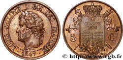 Essai de 5 centimes à la Charte 1847 VG.3001