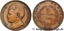 Essai de 5 centimes en bronze 1816  VG.2413 