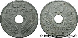 10 centimes État français, petit module 1943 F.142/2