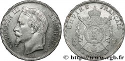 5 francs Napoléon III, tête laurée 1869 Strasbourg F.331/15