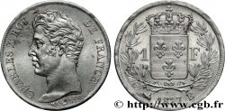1 franc Charles X, matrice du revers à cinq feuilles 1827 Rouen F.207/26
