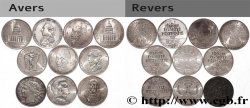 Lot de 10 pièces de 100 francs commémoratives - - F.-/ TTB