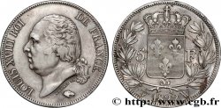 5 francs Louis XVIII, tête nue 1822 Lille F.309/75