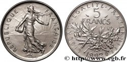 5 francs Semeuse, nickel, BU (Brillant Universel), frappe médaille 1992 Pessac F.341/26