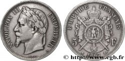 5 francs Napoléon III, tête laurée 1862 Paris F.331/3 VF