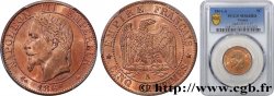 Cinq centimes Napoléon III, tête laurée 1861 Paris F.117/4