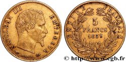 5 francs or Napoléon III, tête nue, grand module 1859 Paris F.501/7