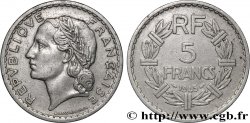 5 francs Lavrillier, aluminium, 9 ouvert 1945 F.339/3