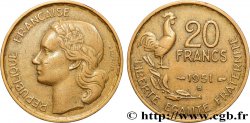 20 francs G. Guiraud 1951 Beaumont-Le-Roger F.402/8