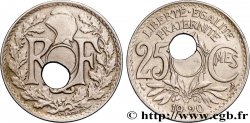 25 centimes Lindauer, trou décentré 1920  F.171/4 var.