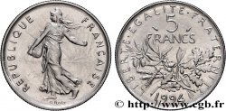 5 francs Semeuse, nickel, différent dauphin 1994 Pessac F.341/29