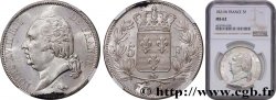 5 francs Louis XVIII, tête nue 1821 Lille F.309/67