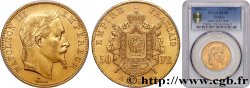 50 francs or Napoléon III, tête laurée 1864 Paris F.548/4
