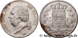 5 francs Louis XVIII, tête nue 1824 Paris F.309/88