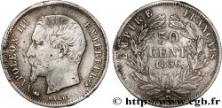 50 centimes Napoléon III, tête nue 1856 Lyon F.187/7