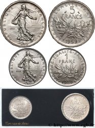 Boîte d essais de 5 francs et de 1 franc Semeuse 1959 Paris F.226/3
