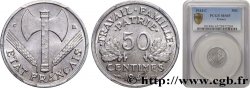 50 centimes Francisque, légère 1944 Castelsarrasin F.196/6