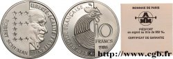 Piéfort Argent de 10 francs Robert Schuman, Belle Épreuve 1986 Pessac GEM.195 P1