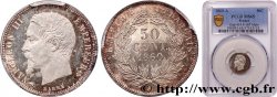 50 centimes Napoléon III, tête nue 1860 Paris F.187/13
