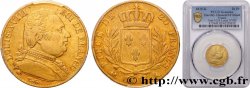 20 francs or Louis XVIII, buste habillé 1815 Bordeaux F.517/12