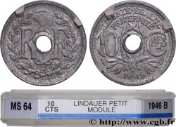 10 centimes Lindauer, petit module 1946 Beaumont-Le-Roger F.143/5