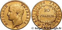 20 francs Napoléon tête nue, calendrier grégorien 1806 Turin F.513/4