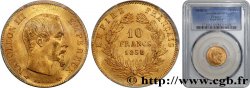 10 francs or Napoléon III, tête nue 1858 Paris F.506/5 MS64 PCGS
