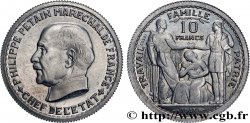 Essai de 10 francs Pétain en aluminium par Bazor/Vézien 1943 Paris GEM.179 1 MS