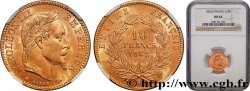 10 francs or Napoléon III, tête laurée, hybride à petit 10 1862 Paris F.507/1