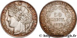 50 centimes Cérès, IIIe République 1872 Bordeaux F.189/4