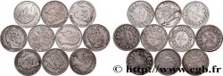 Lot de dix écus de 5 francs n.d. F.-/