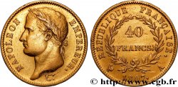 40 francs Napoléon Ier tête laurée, République française 1807 Paris F.540/1